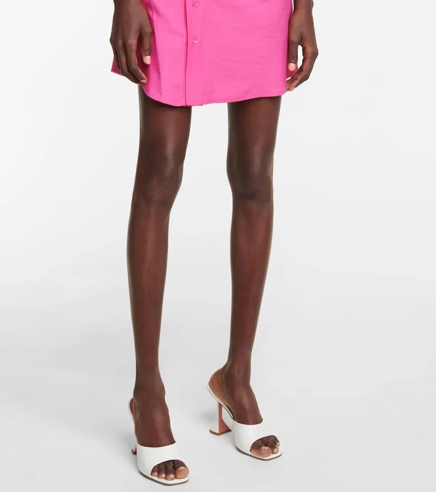 Amina Muaddi Lupita leather sandals