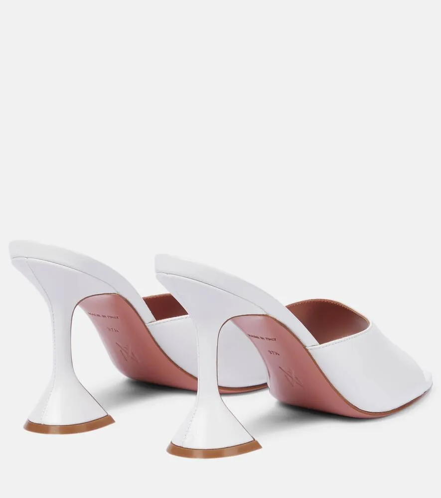 Amina Muaddi Lupita leather sandals