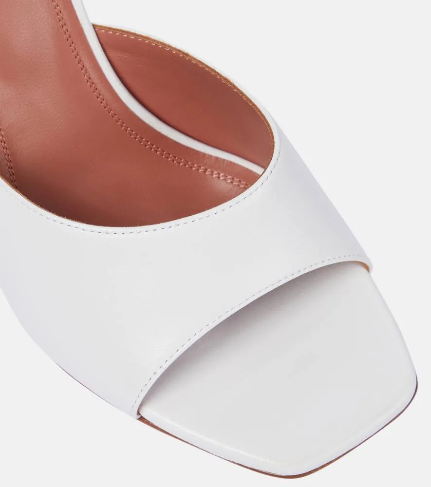 Amina Muaddi Lupita leather sandals