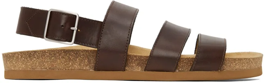 A.P.C. Brown Raphael Sandals