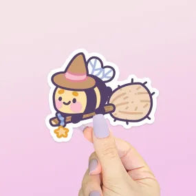 Bumblebutt Pastel Witch Sticker – Cute Kawaii Halloween Decor | Waterproof Vinyl