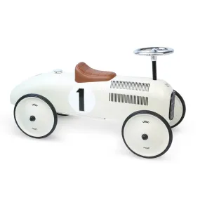 Classic Ride On Metal Car - Off White