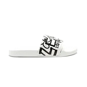 EA7 Emporio Armani Visibility Logo Slides White/White Writing Print