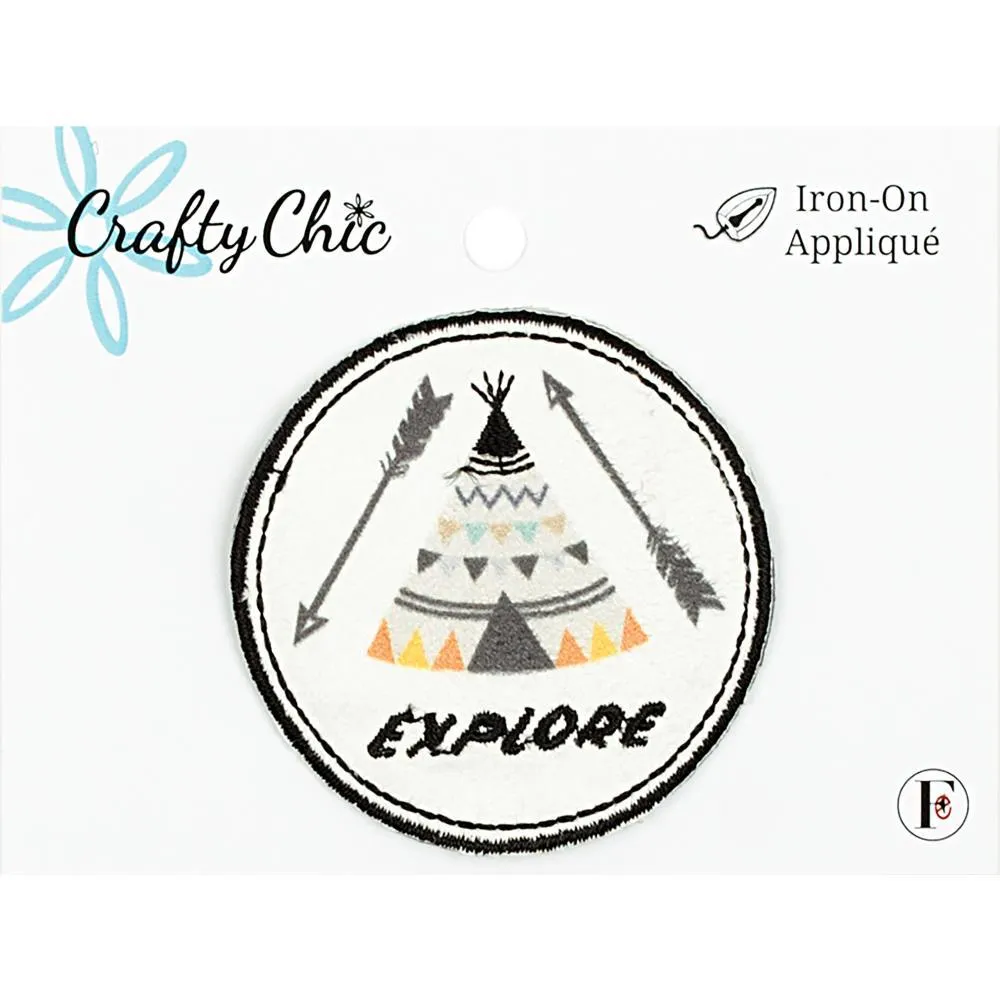 Fabric Editions Crafty Chic Iron On Patch - Tent*