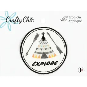 Fabric Editions Crafty Chic Iron On Patch - Tent*