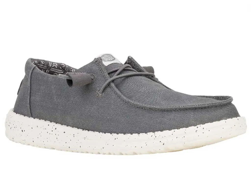 Hey Dude Women's Wendy Stretch Canvas Dark Grey