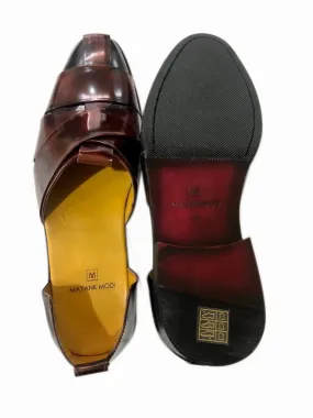 Men's Sandals in Malt Brown Leather - MMFT020