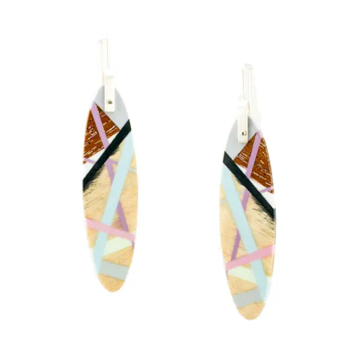 Pastel Wood Earrings
