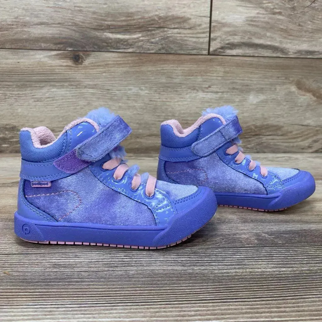 Pediped Flex Logan Perriwinkle High Top Sneakers sz 9-9.5c