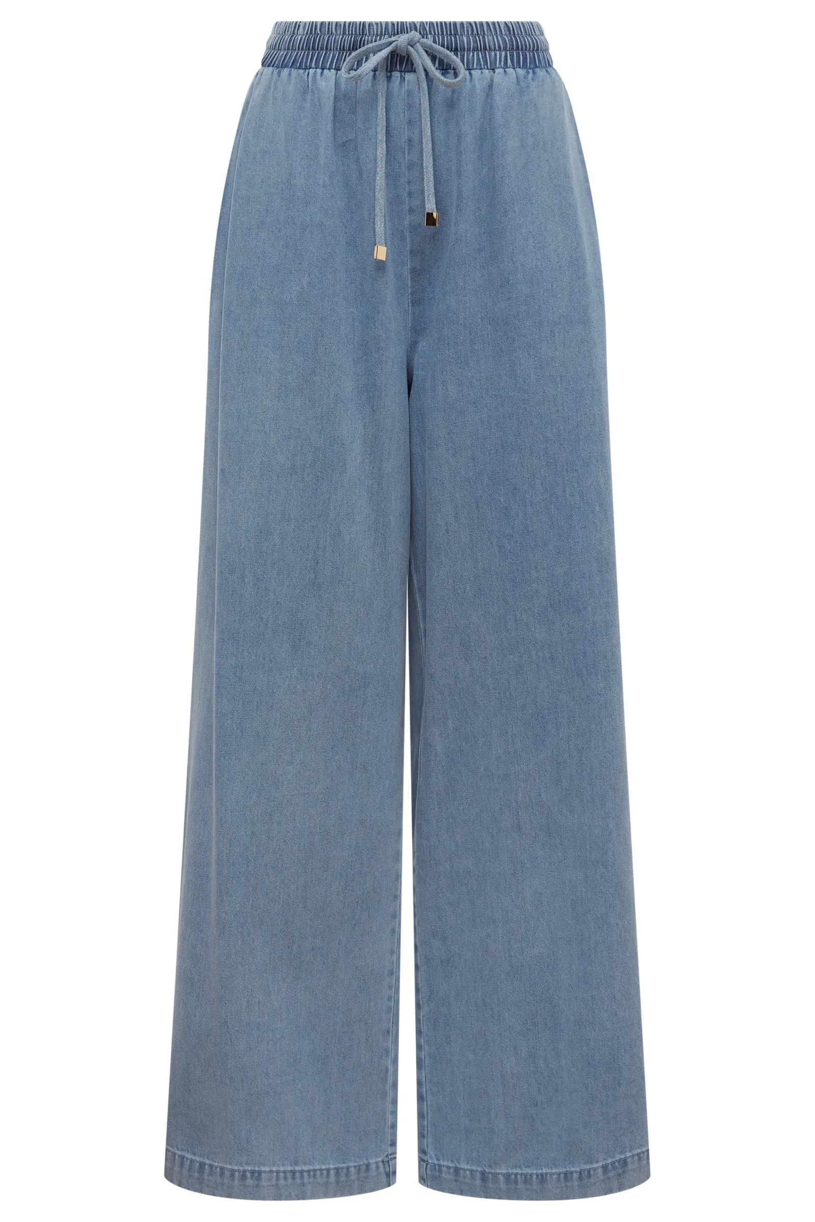 PEPI WIDE DENIM PANT - DENIM