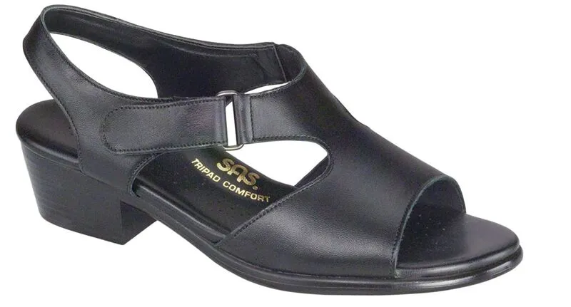SAS Suntimer Heel Strap Sandal- Black