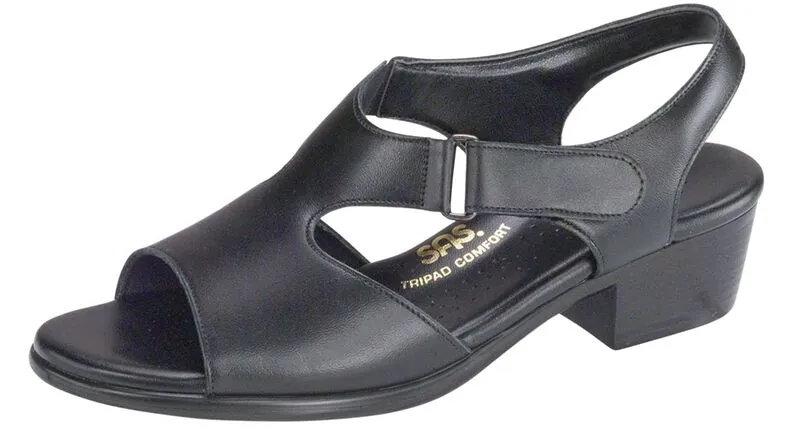 SAS Suntimer Heel Strap Sandal- Black