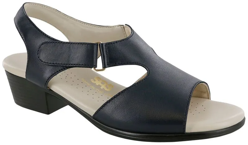 SAS Suntimer Heel Strap Sandal- Navy