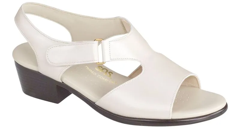 SAS Suntimer Heel Strap Sandal- Pearl Bone