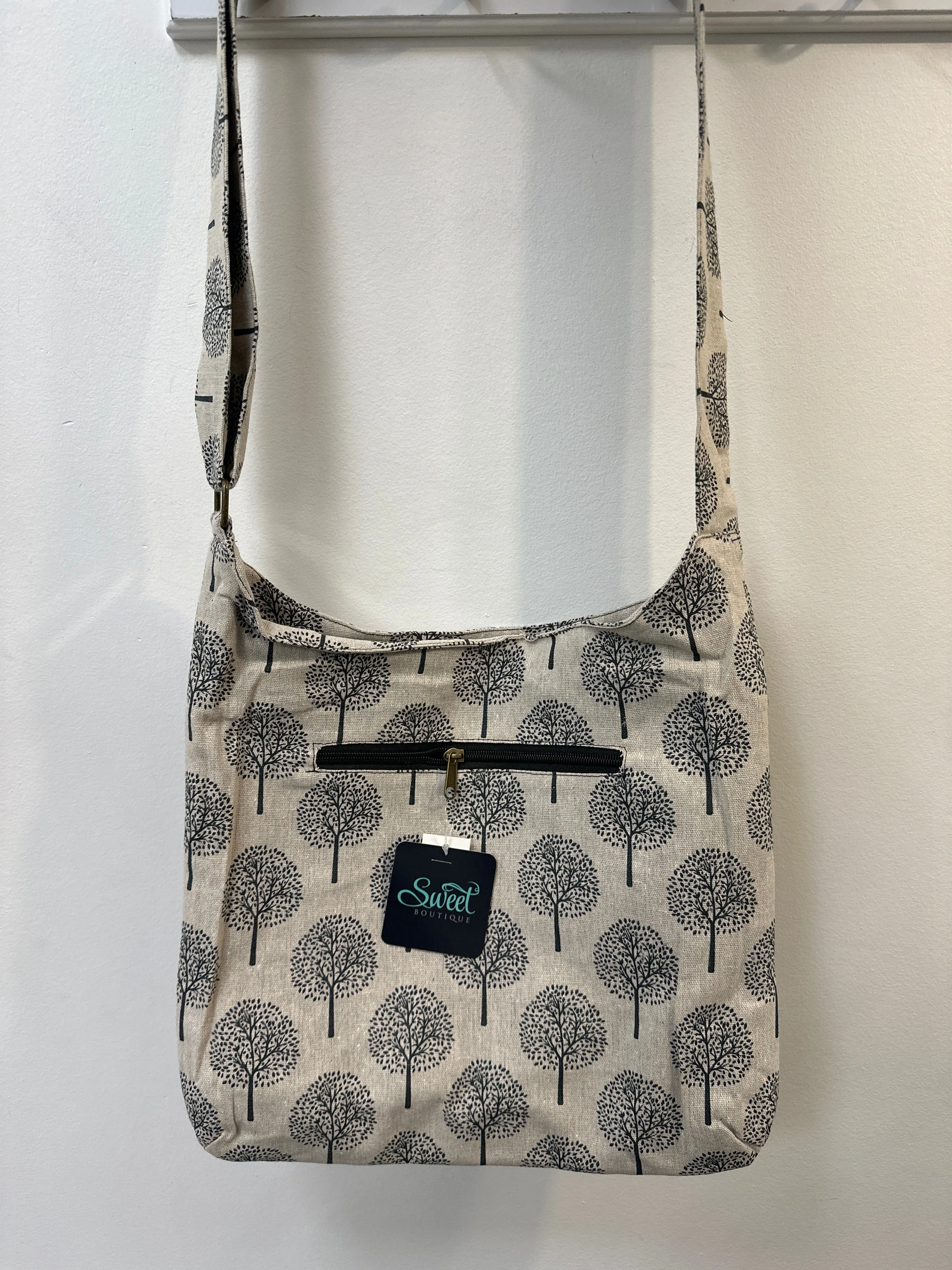 Triple Zip Sling Bag